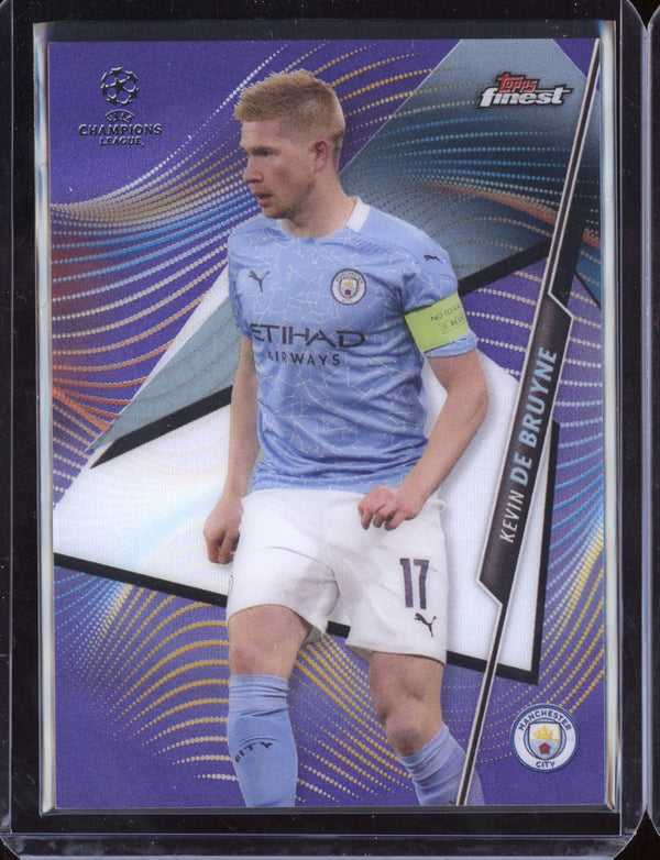 Kevin De Bruyne 2021 Topps Finest Champions League Purple Refractor 075/250