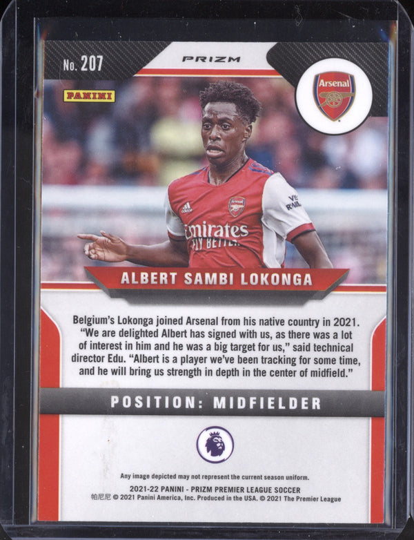 Albert Sambi Lokonga 2021/22 Panini Prizm Multi-Color RC