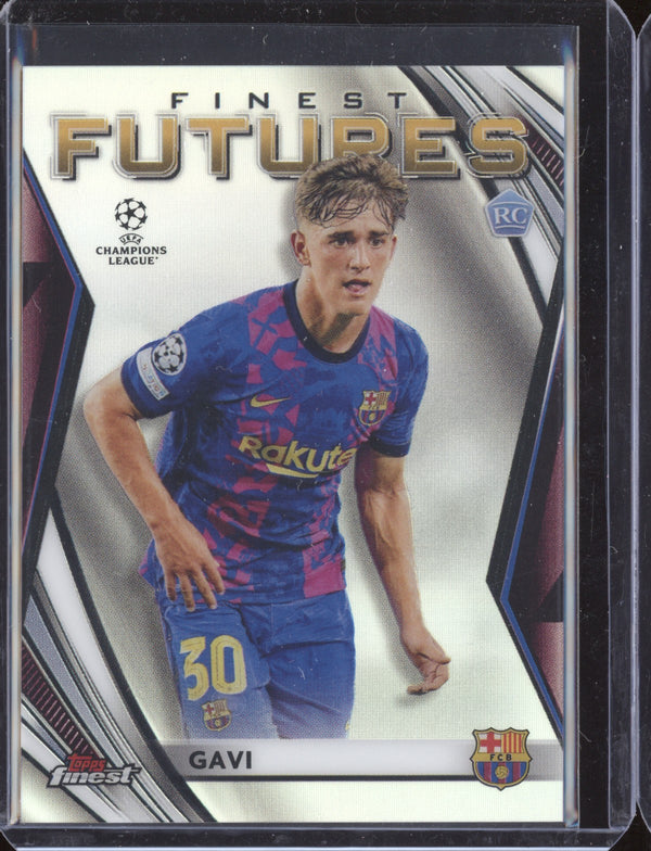 Gavi 2021-22 Topps Finest UCL FF-8 Finest Futures RC