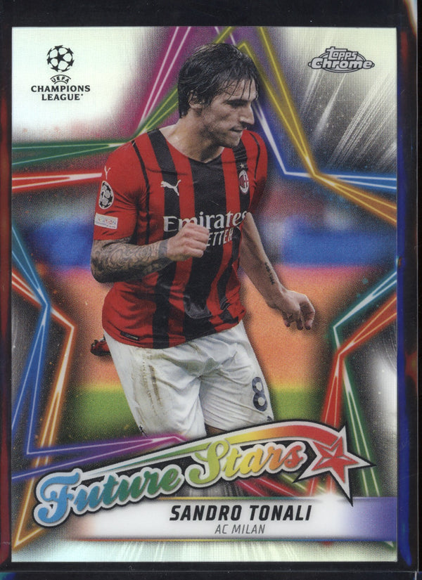 Sandro Tonali 2021/22 Topps Chrome UCL Future Stars