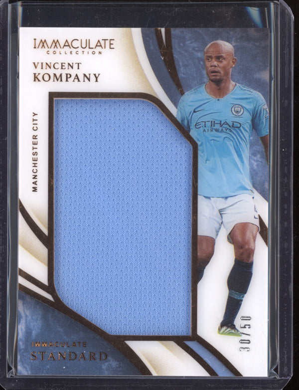 Vincent Kompany 2020 Panini Immaculate Standard Swatch Bronze 30/50