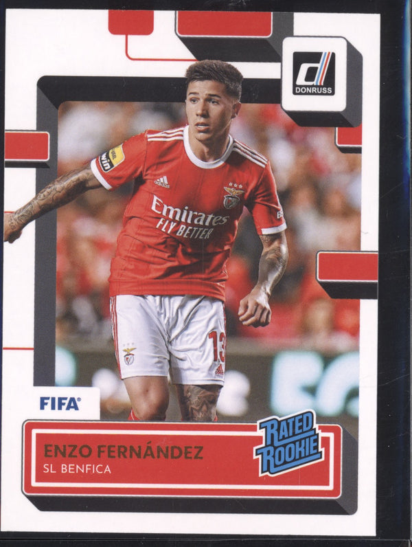 Enzo Fernandez 2022-23 Panini Donruss Soccer 189 Rated Rookie RC