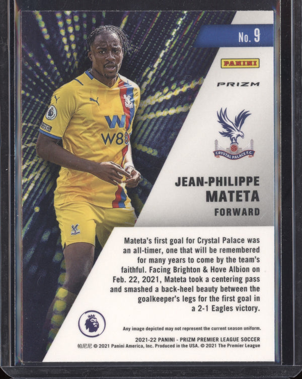 Jean-Philippe Mateta 2021-22 Panini Prizm Premier League Silver Instant Impact