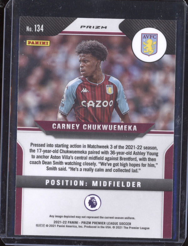 Carney Chukwuemeka 2021-22 Panini Prizm PL 134 Silver RC