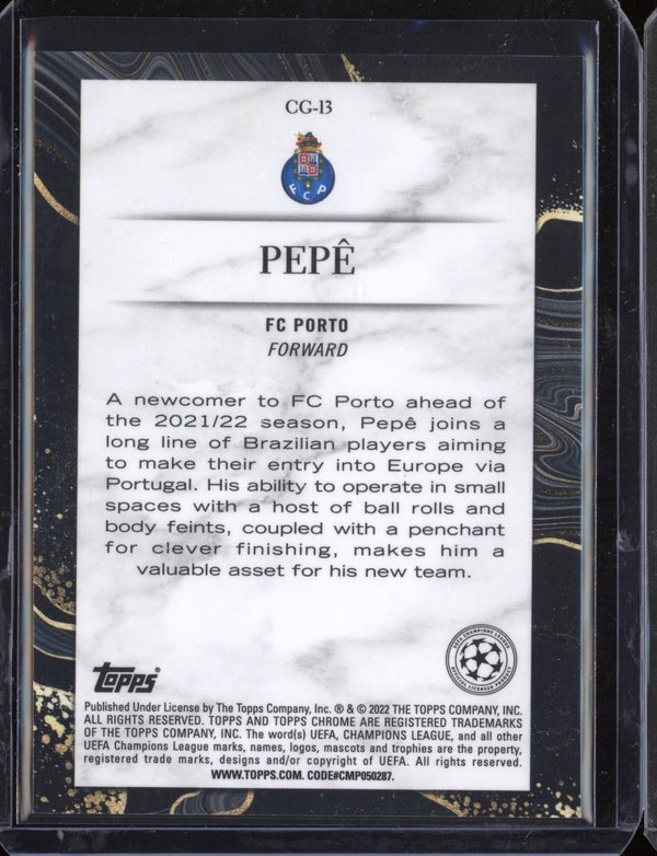 Pepe 2021/22 Topps Chrome UEFA Champions League Chasing Glory RC