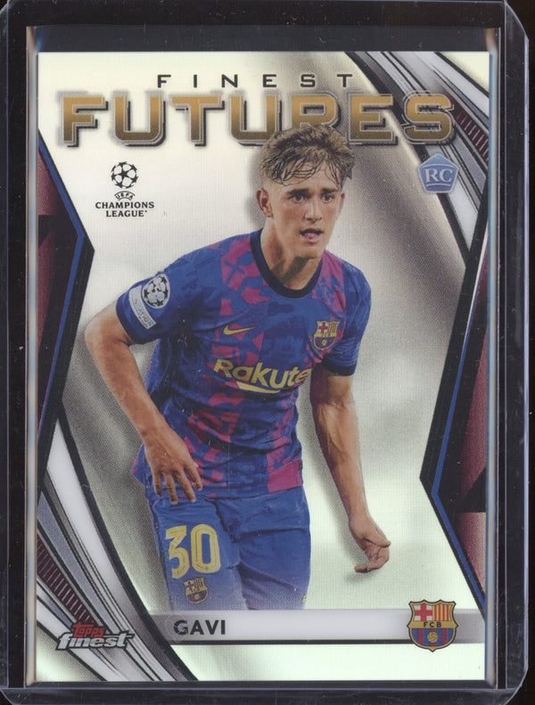 Gavi 2021-22 Topps Finest UCL FF-8 Finest Futures RC