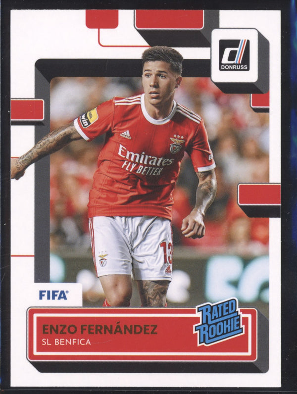 Enzo Fernandez 2022-23 Panini Donruss Soccer 189 Rated Rookie RC