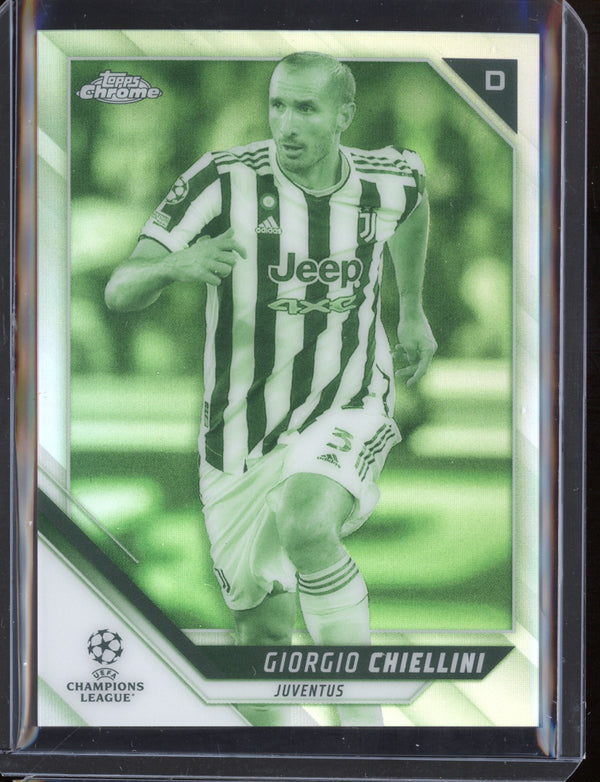 Giorgio Chiellini 2021/22 Topps Chrome UEFA Champions League Night Vision 003/225