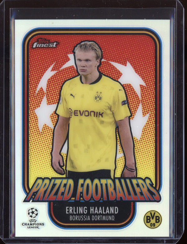 Erling Haaland 2021 Topps Finest Champions League Prized Footballers