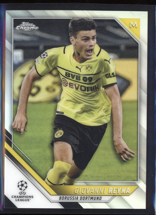 Giovanni Reyna 2021/22 Topps Chrome UEFA Champions League Refractor