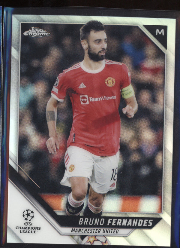 Bruno Fernandes 2021/22 Topps Chrome UEFA Champions League Refractor