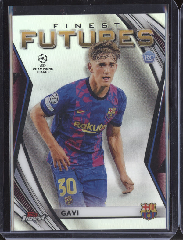 Gavi 2021-22 Topps Finest UCL FF-8 Finest Futures RC