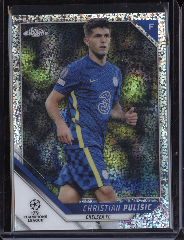 Christian Pulisic 2021/22 Topps Chrome UEFA CL Speckle