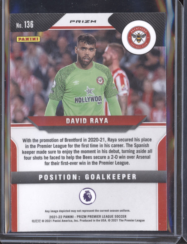 David Raya 2021-22 Panini Prizm PL 136 Silver RC