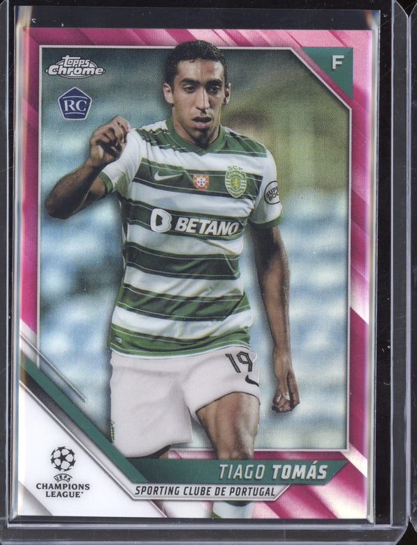 Tiago Tomas 2021/22 Topps Chrome UEFA Champions League Pink RC 36/175