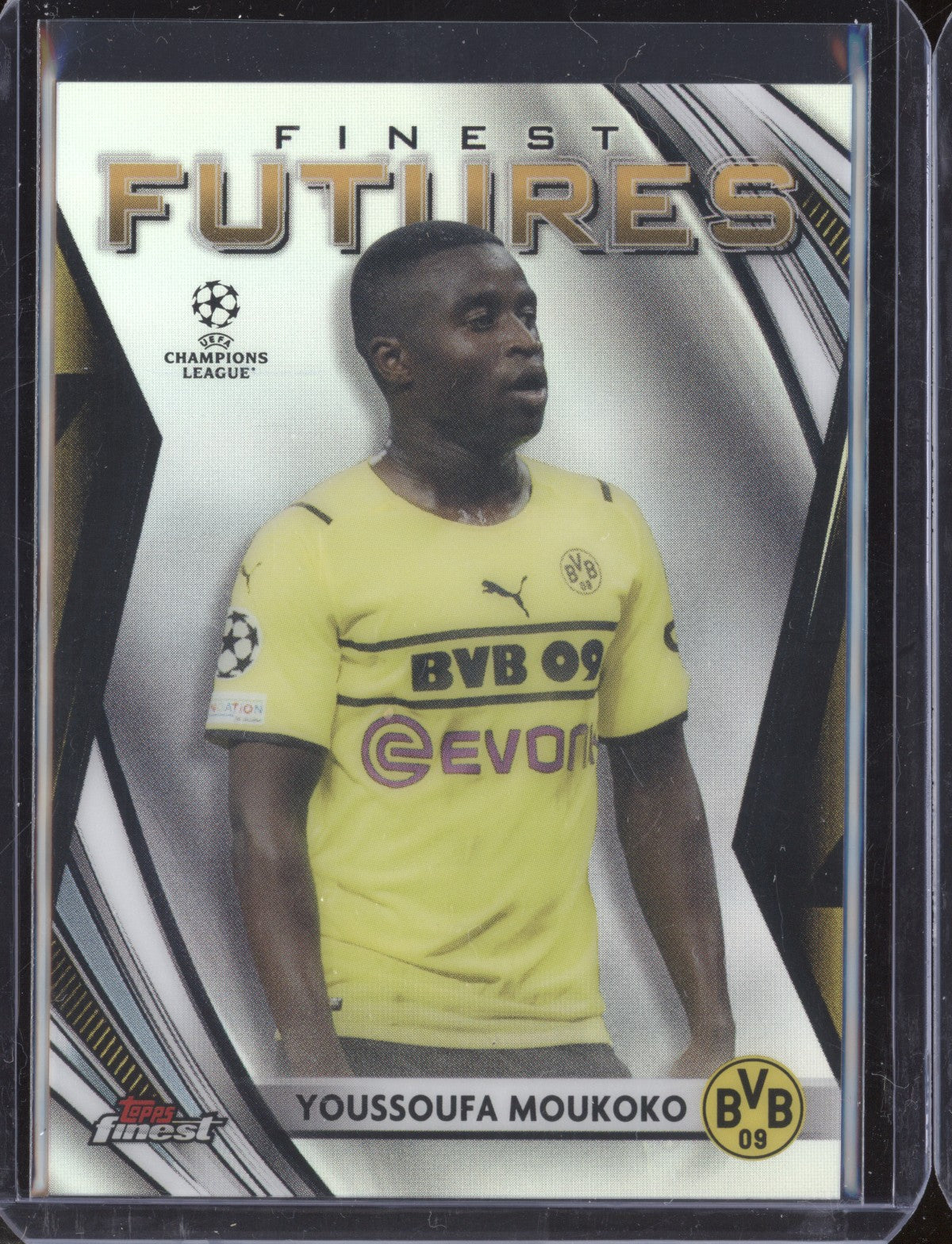 Youssoufa Moukoko 2021-22 Topps Finest UCL FF-1 Finest Futures