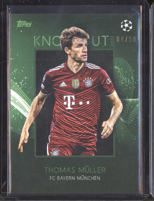 Thomas Muller 2021-22 Topps Champions League Knockout Green  84/99