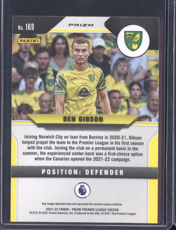 Ben Gibson 2021-22 Panini Prizm PL 169 Silver RC