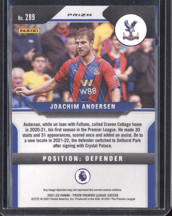 Joachim Andersen 2021-22 Panini Prizm Premier League Silver Prizm