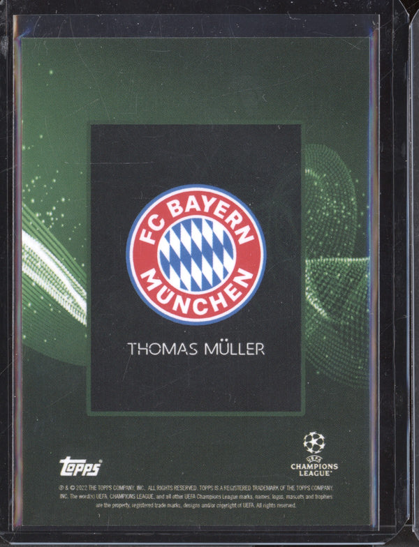 Thomas Muller 2021-22 Topps Champions League Knockout Green  84/99