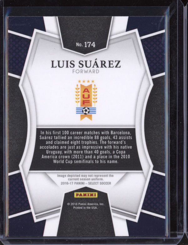 Luis Suarez 2016 Panini Select Soccer Mezzanine Multi-Color