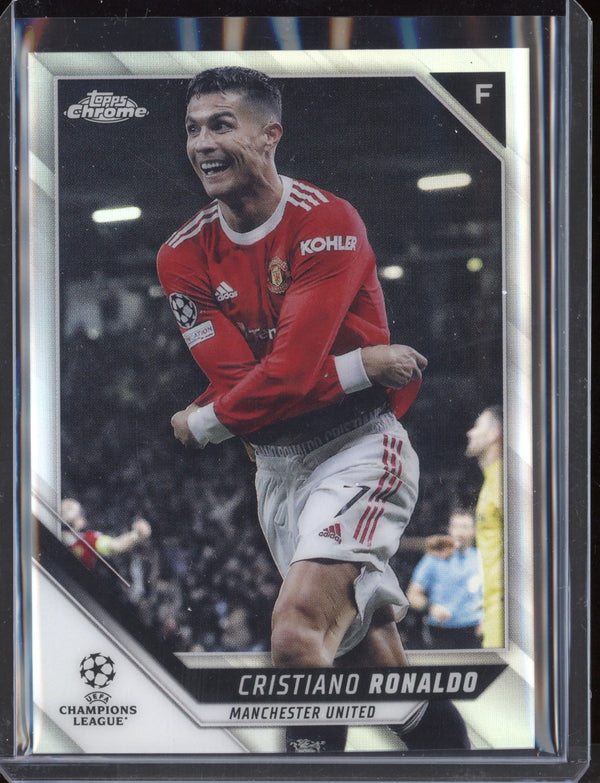 Cristiano Ronaldo 2021/22 Topps Chrome UEFA CL Refractor