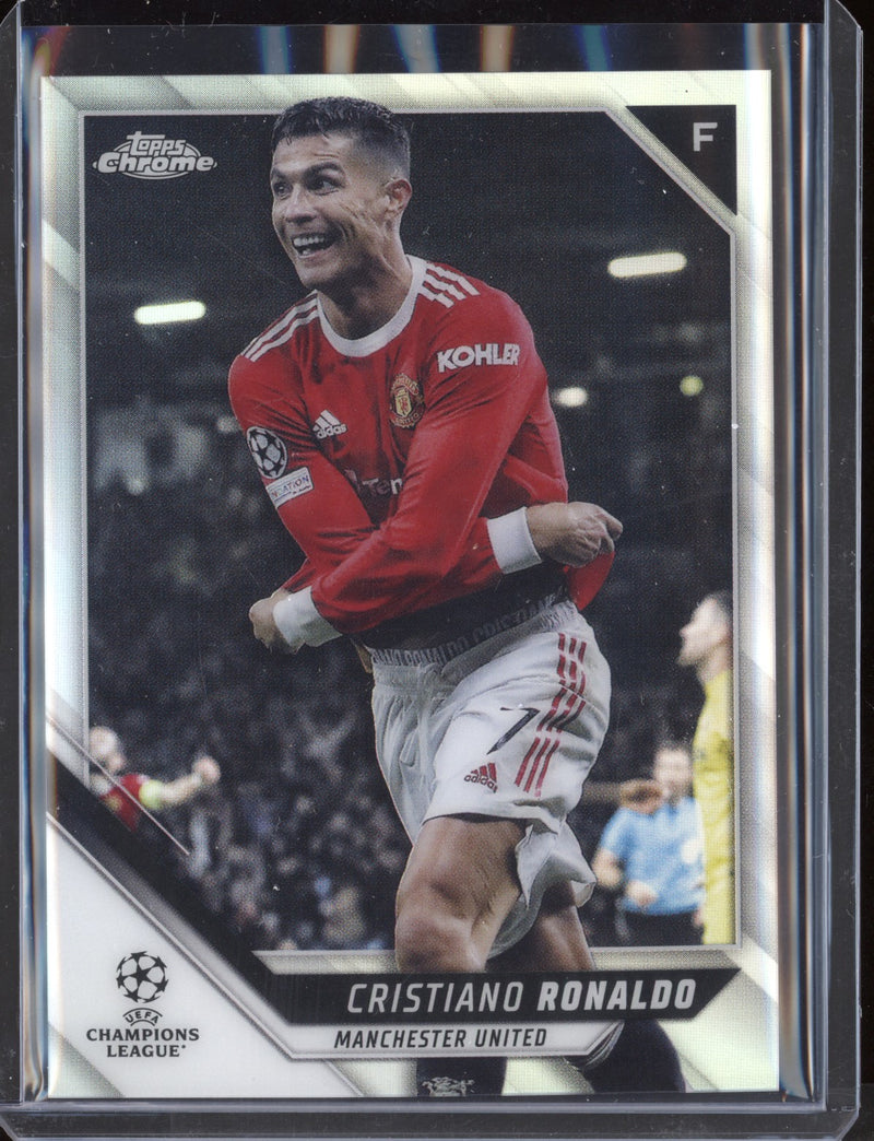 Cristiano Ronaldo 2021/22 Topps Chrome UEFA CL Refractor - The Hobby