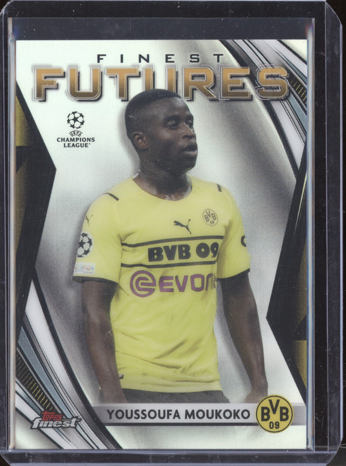 Youssoufa Moukoko 2021-22 Topps Finest UCL FF-1 Finest Futures