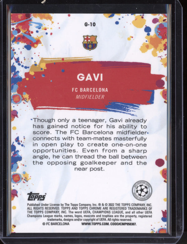 Gavi 2021/22 Topps Chrome UEFA Champions League Golazo RC