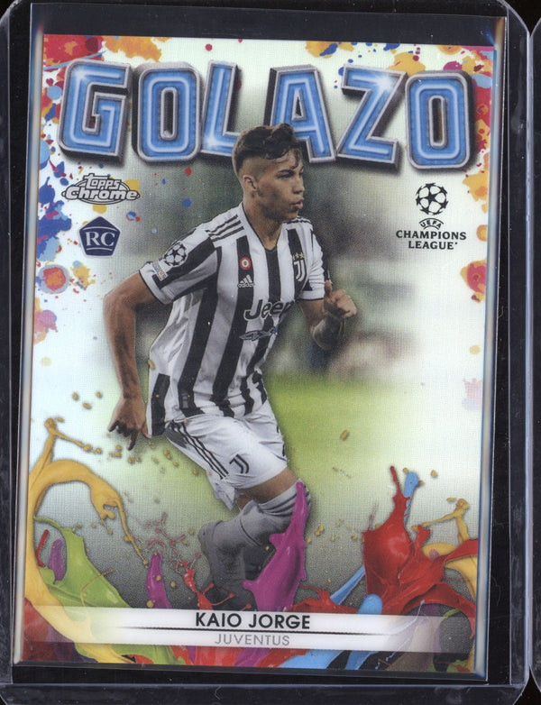 Kaio Jorge 2021/22 Topps Chrome UEFA Champions League Golazo RC