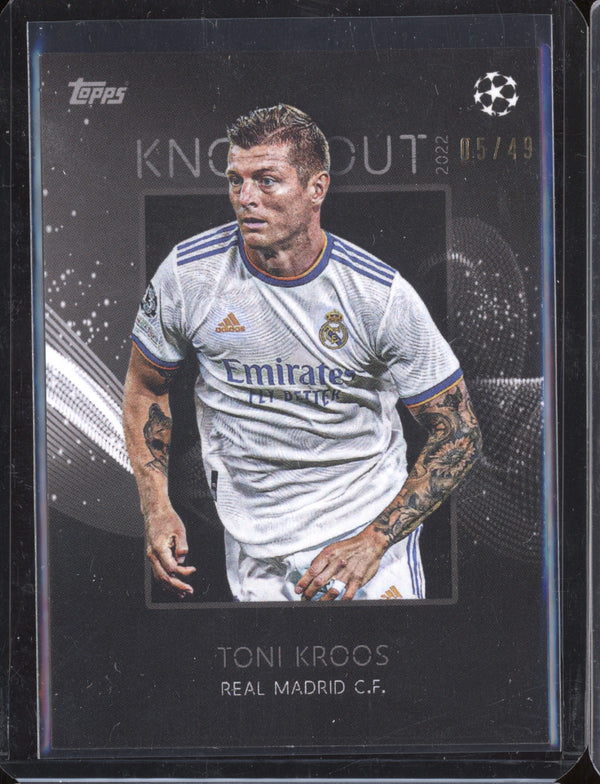 Toni Kroos 2021-22 Topps Champions League Knockout Black 05/49