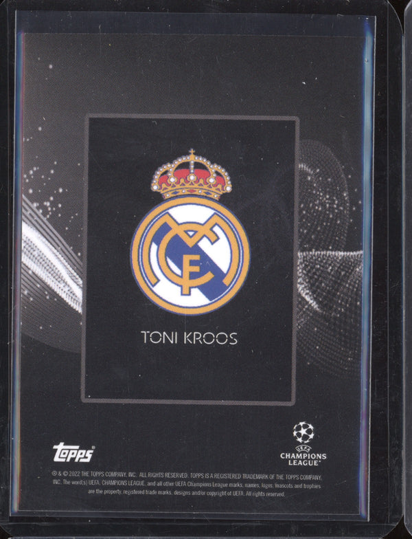 Toni Kroos 2021-22 Topps Champions League Knockout Black 05/49