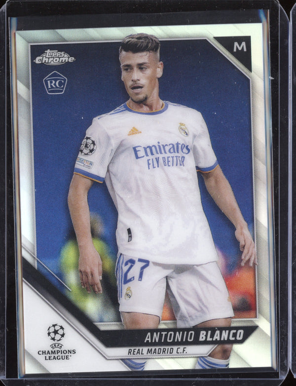 Antonio Blanco 2021/22 Topps Chrome UEFA Champions League Refractor RC