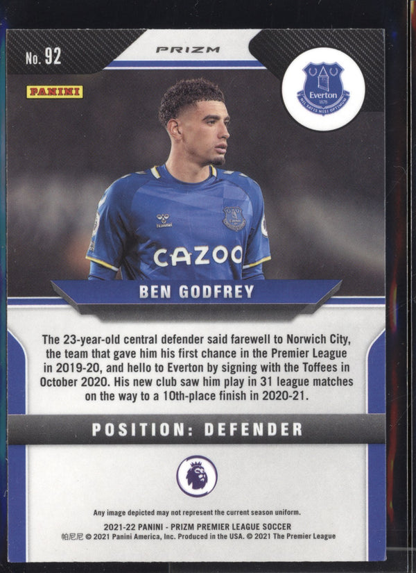 Ben Godfrey 2021-22 Panini Prizm Premier League Silver