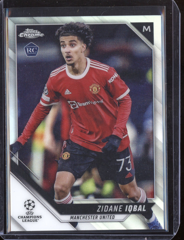 Zidane Iqbal 2021/22 Topps Chrome UEFA Champions League Refractor RC