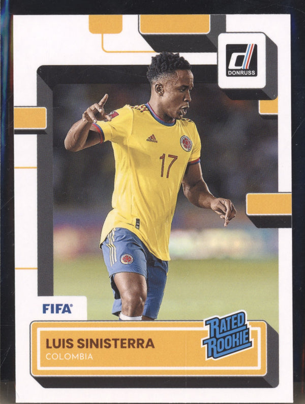 Luis Sinisterra 2022-23 Panini Donruss Soccer 195 Rated Rookie RC