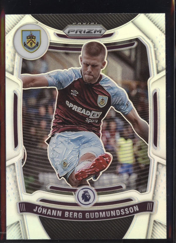 Johann Berg Gudmundsson 2021-22 Panini Prizm Premier League Silver