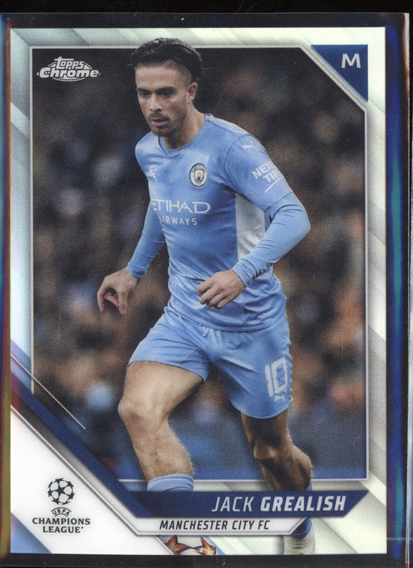 Jack Grealish 2021/22 Topps Chrome UEFA Champions League Refractor