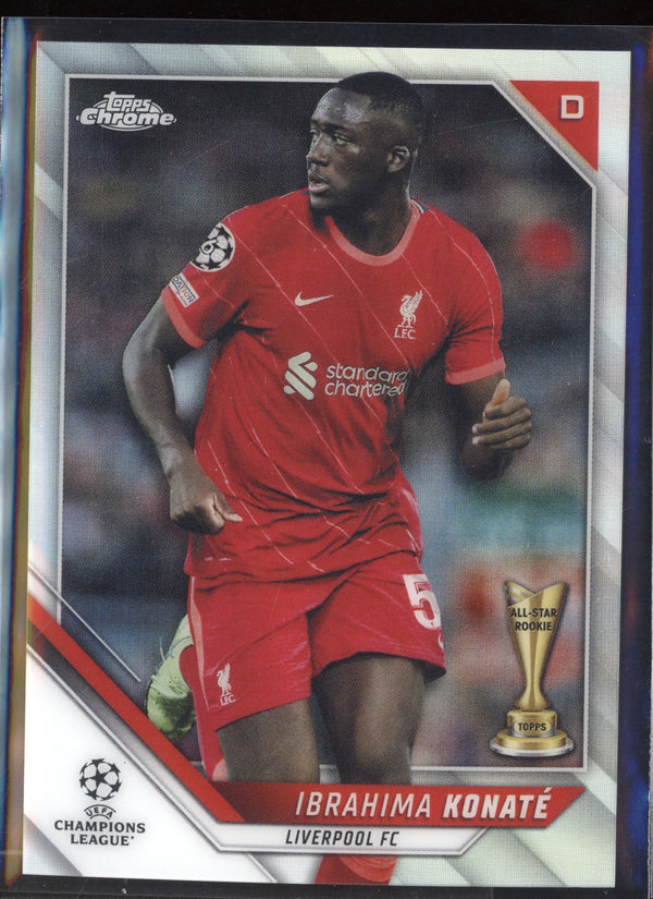 Ibrahima Konate 2021/22 Topps Chrome UEFA Champions League Refractor