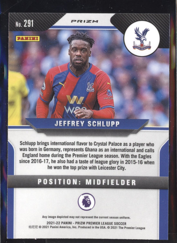 Jeffrey Schlupp 2021-22 Panini Prizm Premier League Silver