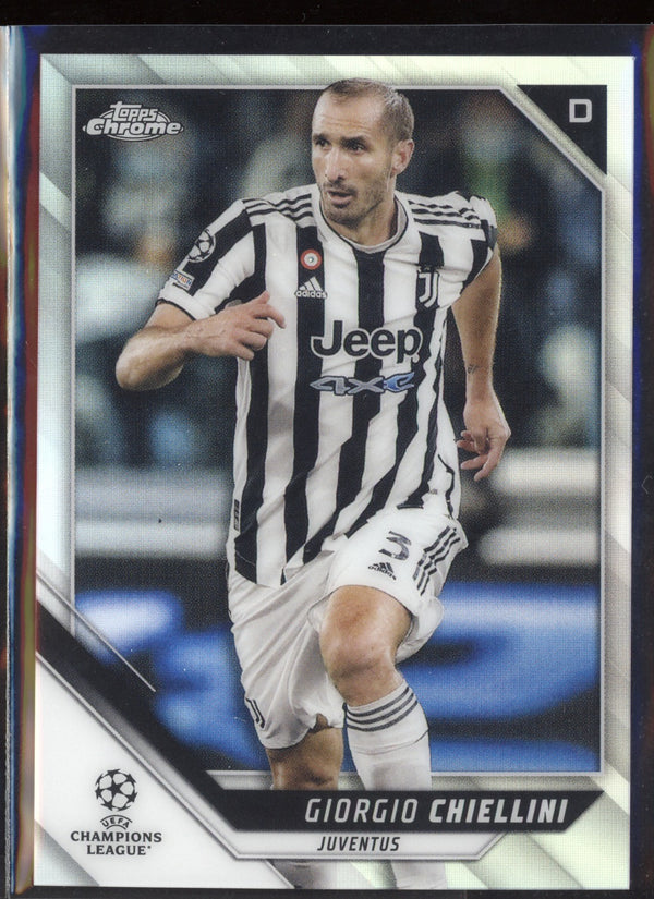 Giorgio Chiellini 2021/22 Topps Chrome UEFA Champions League Refractor