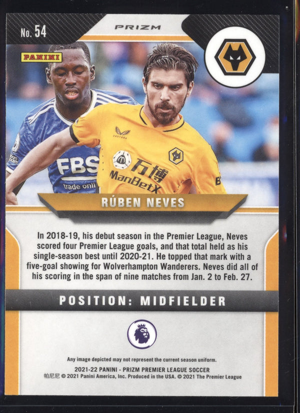 Ruben Neves 2021-22 Panini Prizm Premier League Silver