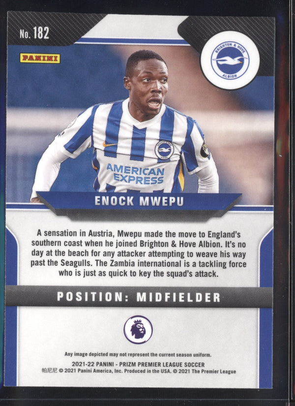 Enock Mwepu 2021-2022 Panini Prizm Premier League RC