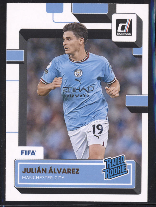Julian Alvarez 2022-23 Panini Donruss Soccer 198 Rated Rookie RC