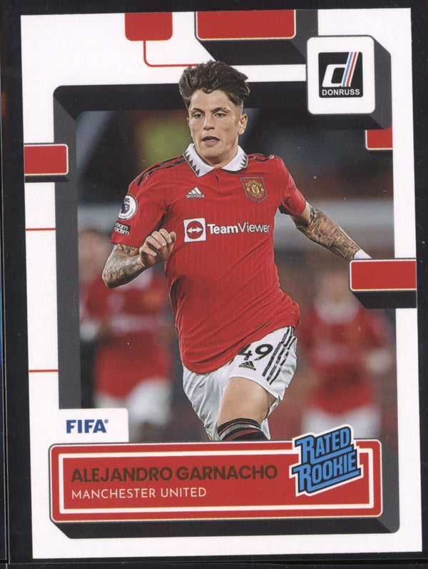 Alejandro Garnacho 2022-23 Panini Donruss Soccer 199 Rated Rookie RC