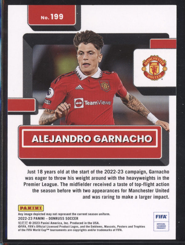 Alejandro Garnacho 2022-23 Panini Donruss Soccer 199 Rated Rookie RC