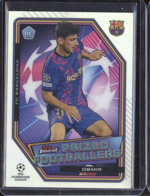 Yusuf Demir 2021-22 Topps Finest UCL PF-20 Prized Footballers RC