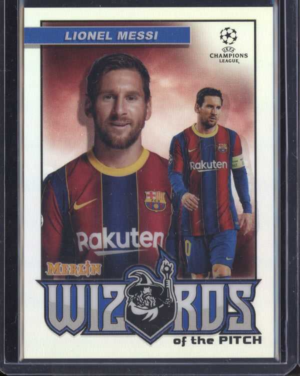 Lionel Messi 2020-21 Topps Merlin UEFA Champions League Wizards of the Pitch