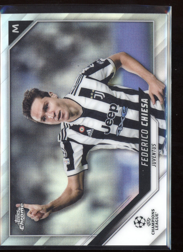 Federico Chiesa 2021/22 Topps Chrome UEFA Champions League Refractor