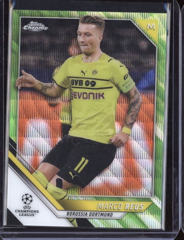 Marco Reus 2021/22 Topps Chrome UEFA CL Neon Green Wave  44/99